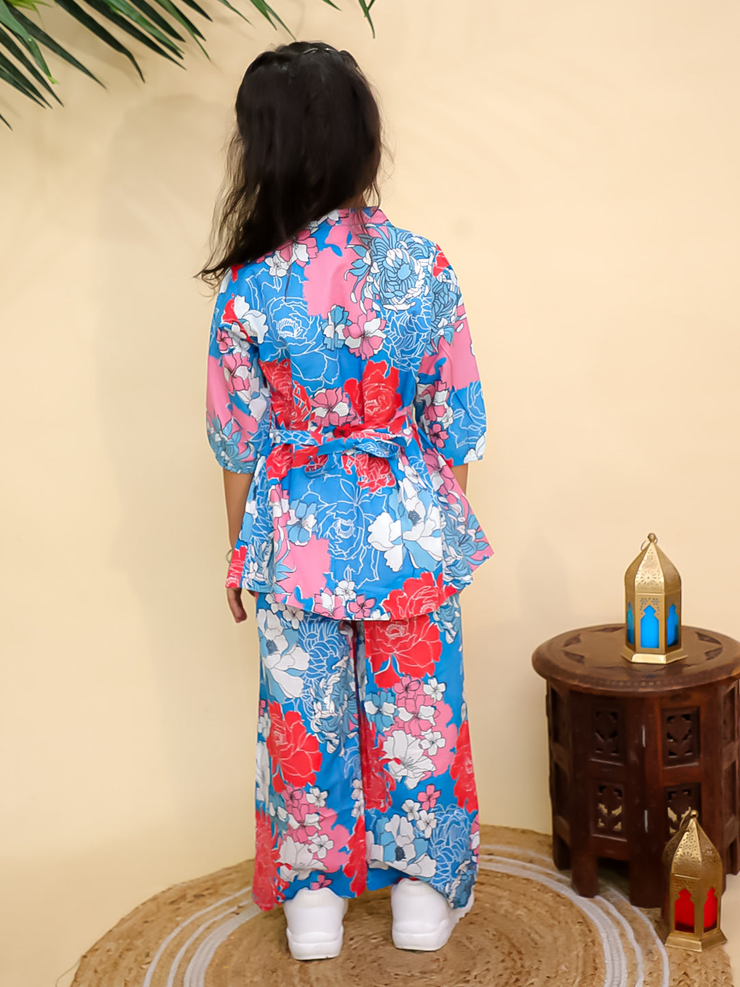Misbis Girl's Floral Printed Co-ord set