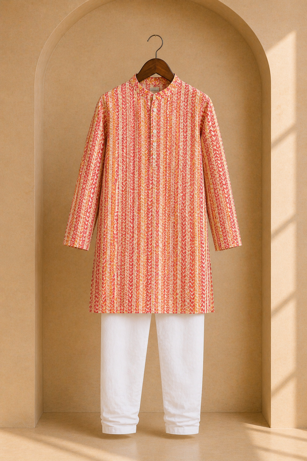 Misbis Boy's Embroidery Kurta With Pyjama
