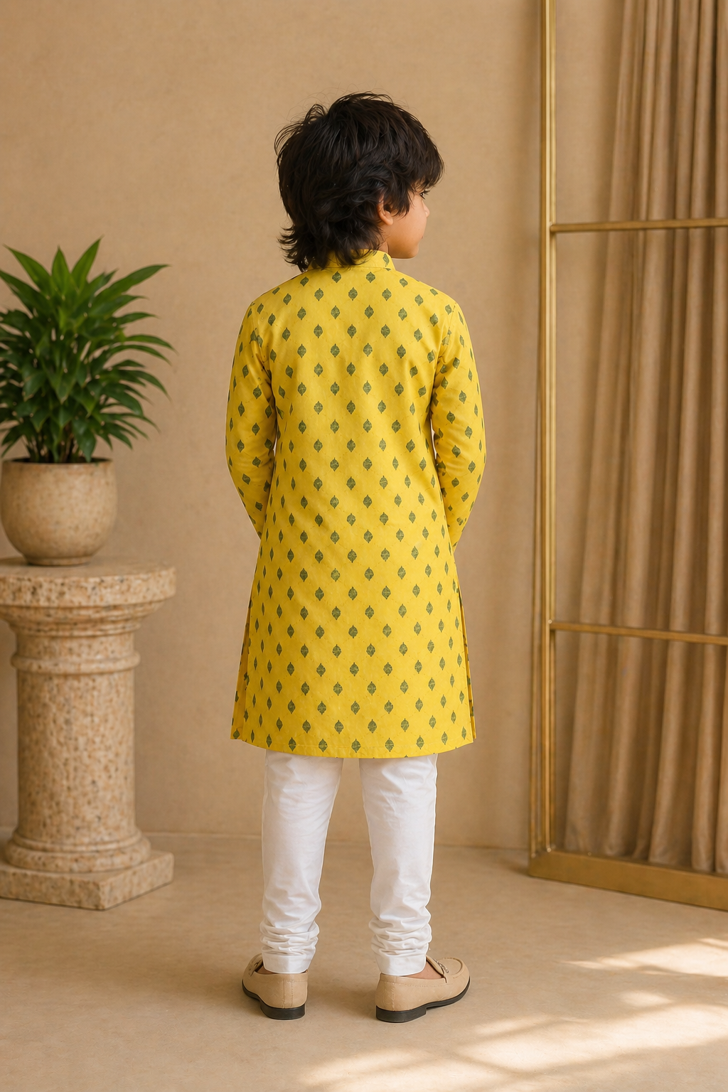 Misbis Boy's Embroidery Kurta With Pyjama