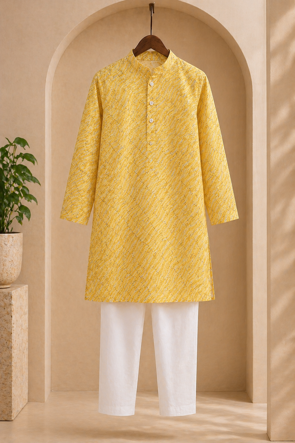 Misbis Boy's Embroidery Kurta With Pyjama