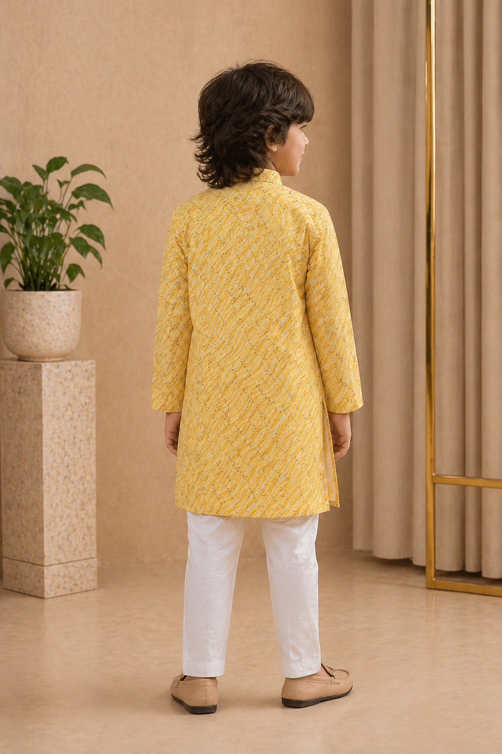 Misbis Boy's Embroidery Kurta With Pyjama