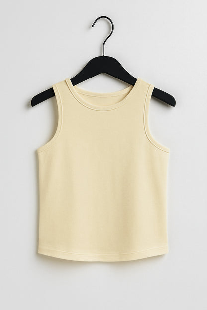 Kidaroo girl's solid pure cotton innerwear vest