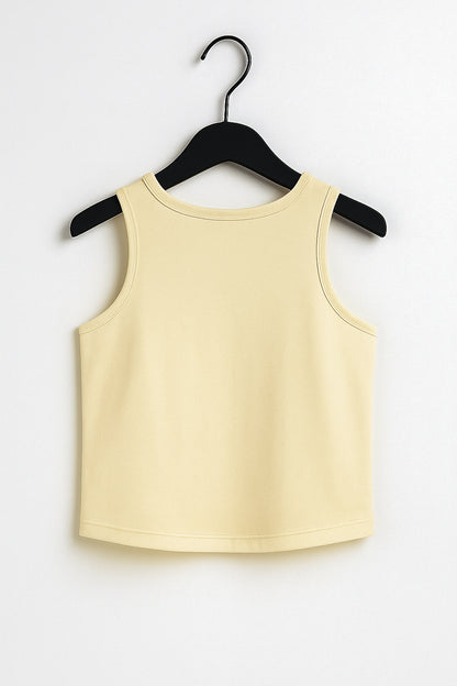 Kidaroo girl's solid pure cotton innerwear vest