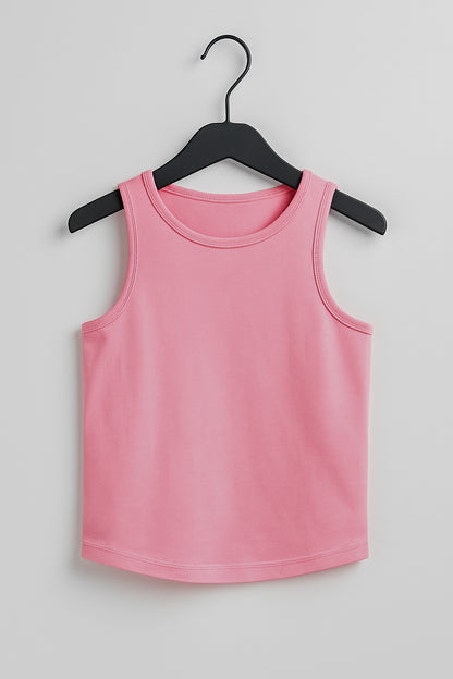 Kidaroo girl's solid pure cotton innerwear vest