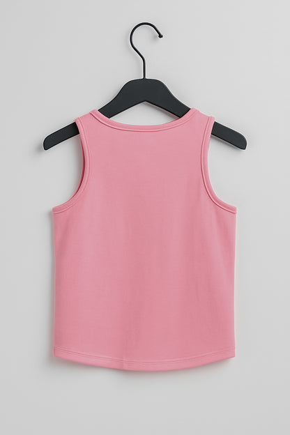 Kidaroo girl's solid pure cotton innerwear vest