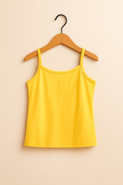 Kidaroo girl's solid pure cotton camisoles
