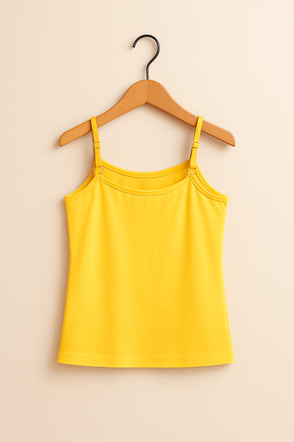 Kidaroo girl's solid pure cotton camisoles