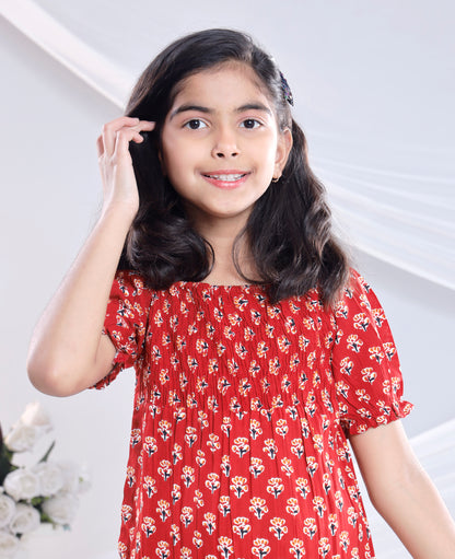 Misbis Check Print Summer Soft Stylish Dress