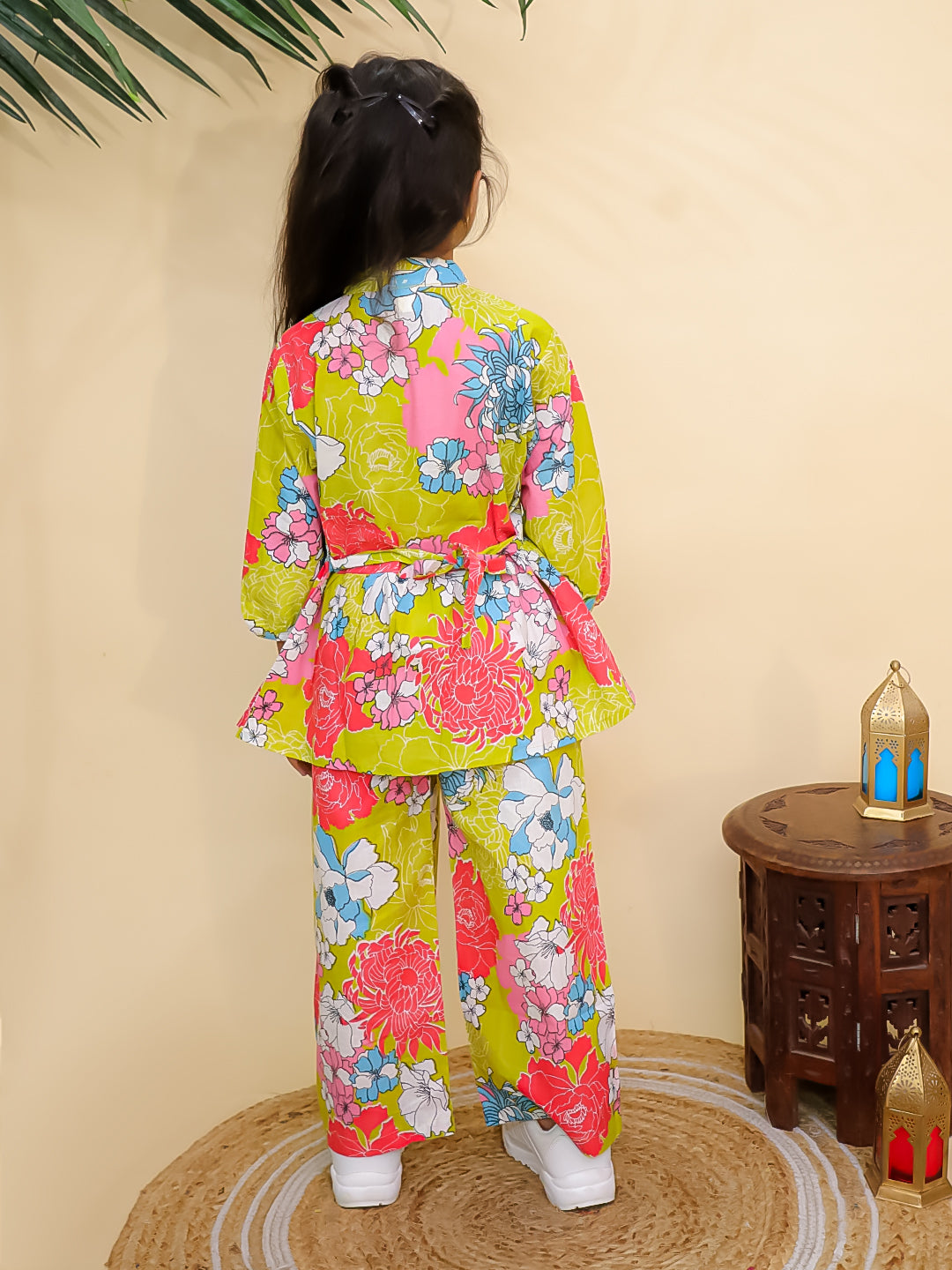 Misbis Girl's Floral Printed Co-ord set