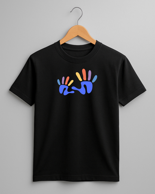 Kidaroo pure cotton boy's & girl's Hand print casual T-shirt