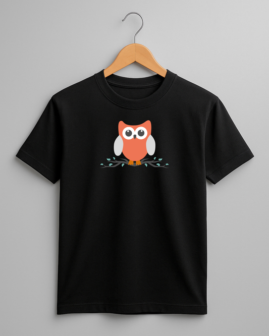Kidaroo pure cotton boy's & girl's Owl print casual T-shirt