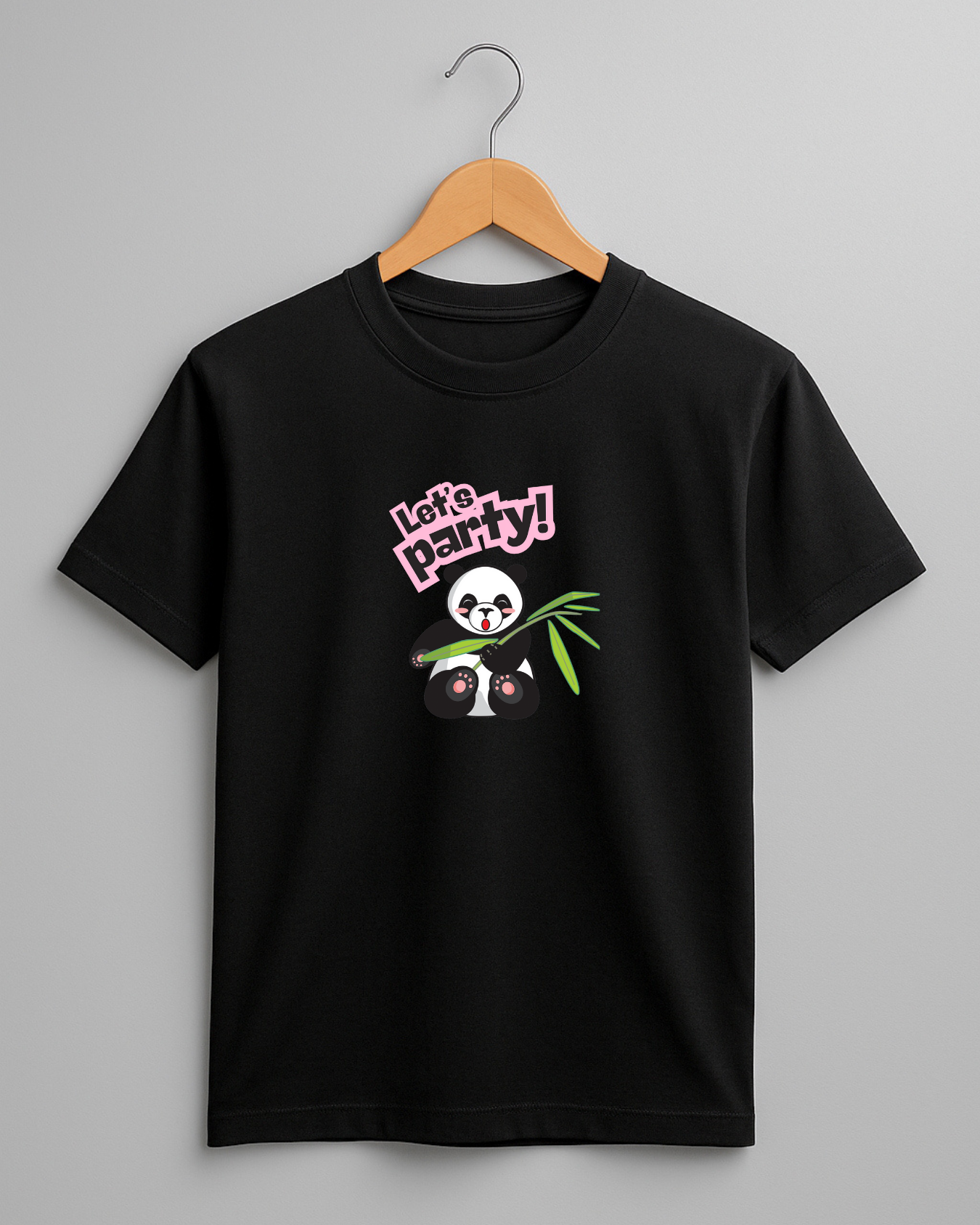 Misbis pure cotton boy's & girl's Panda print casual T-shirt