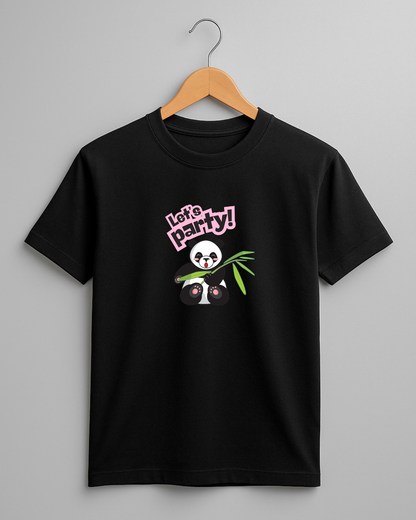 Misbis pure cotton boy's & girl's Panda print casual T-shirt