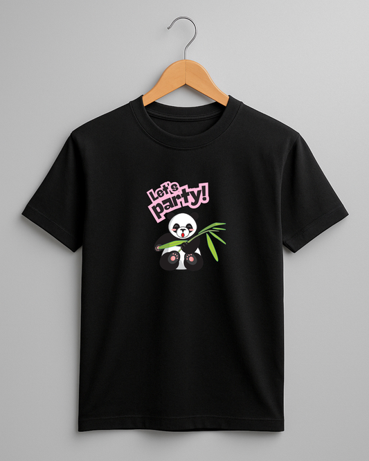 Misbis pure cotton boy's & girl's Panda print casual T-shirt