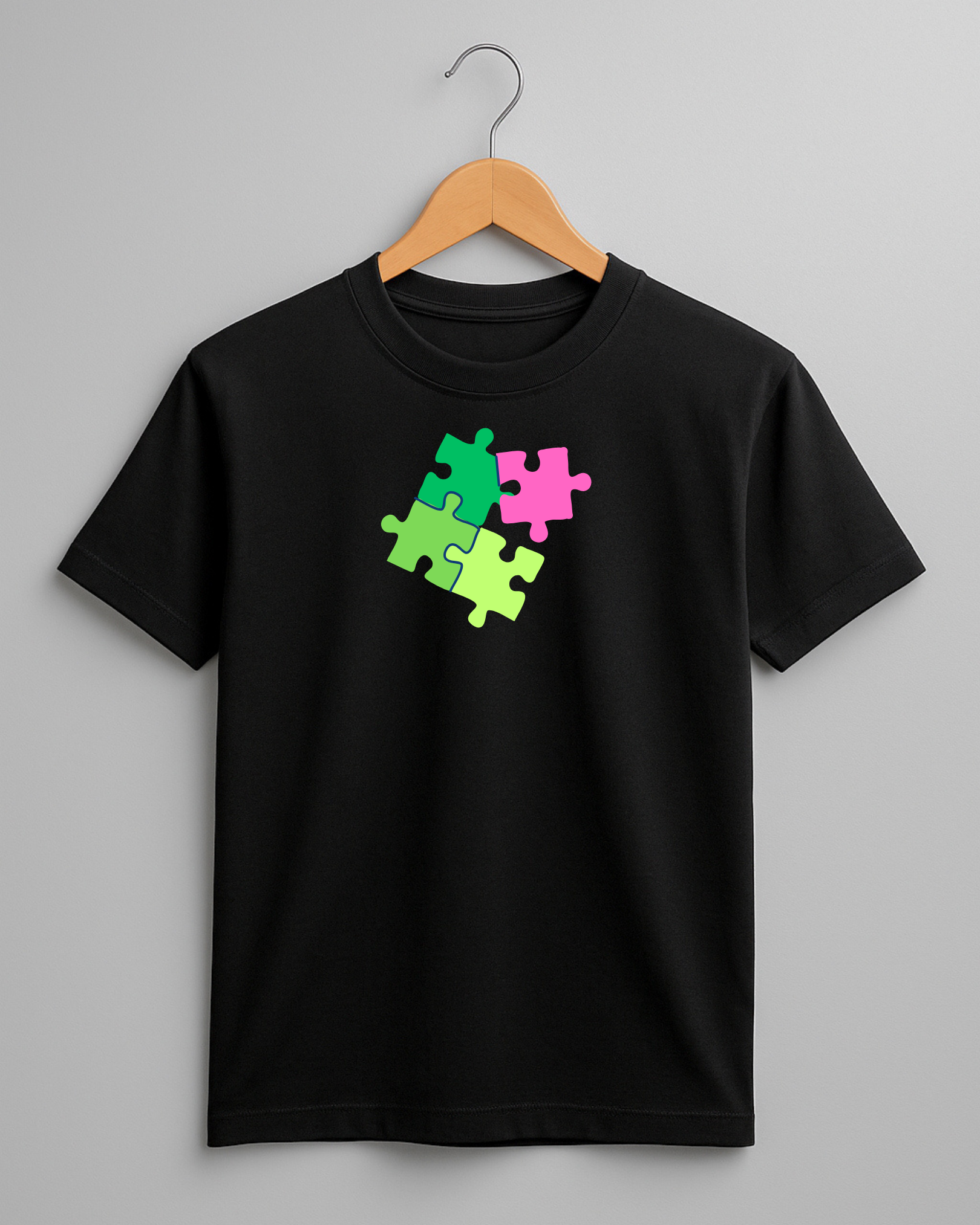 Kidaroo pure cotton boy's & girl's Puzzle print casual T-shirt