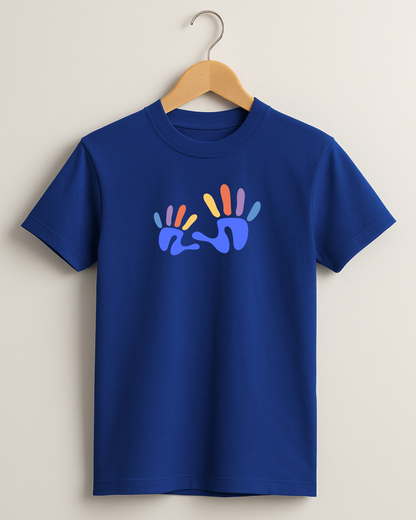Kidaroo pure cotton boy's & girl's Hand print casual T-shirt