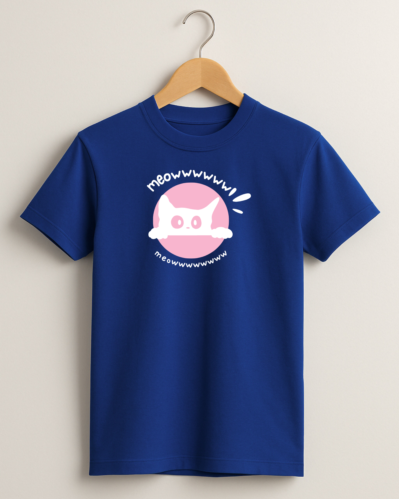 Kidaroo pure cotton boy's & girl's Meow print casual T-shirt