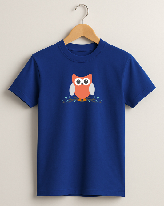 Kidaroo pure cotton boy's & girl's Owl print casual T-shirt