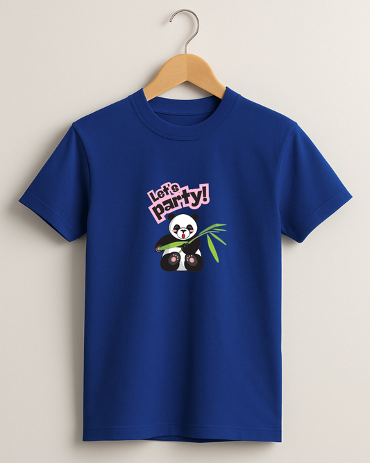 Misbis pure cotton boy's & girl's Panda print casual T-shirt