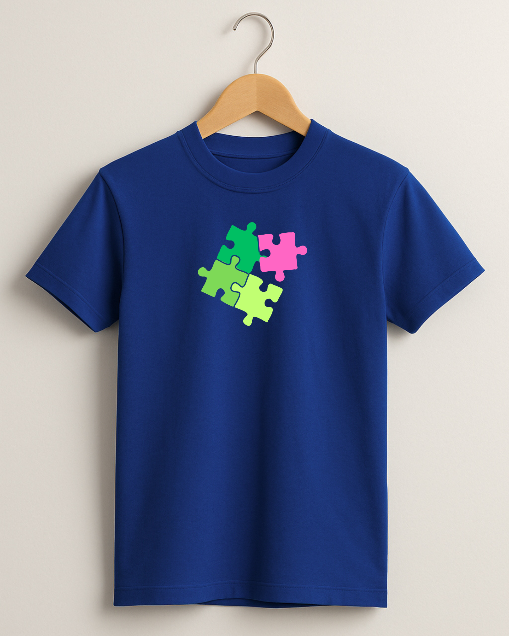 Kidaroo pure cotton boy's & girl's Puzzle print casual T-shirt