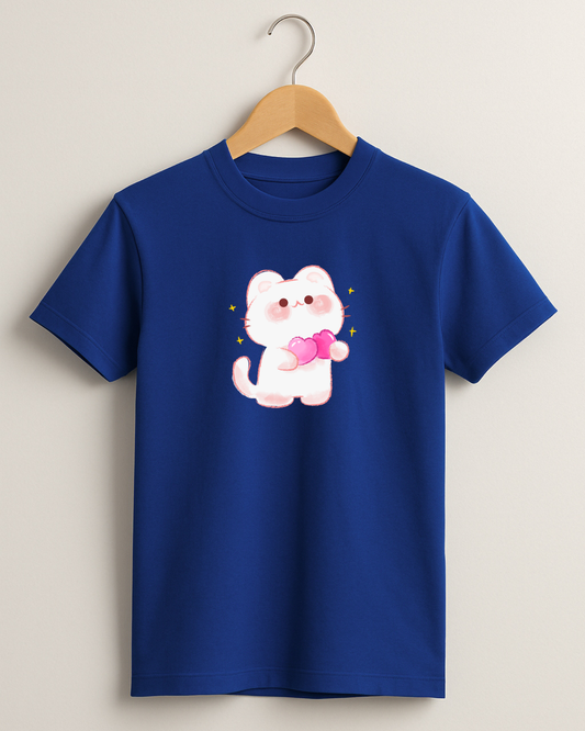 Kidaroo pure cotton boy's & girl's Kitty print casual T-shirt