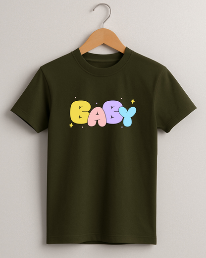 Kidaroo pure cotton boy's & girl's Baby print casual T-shirt