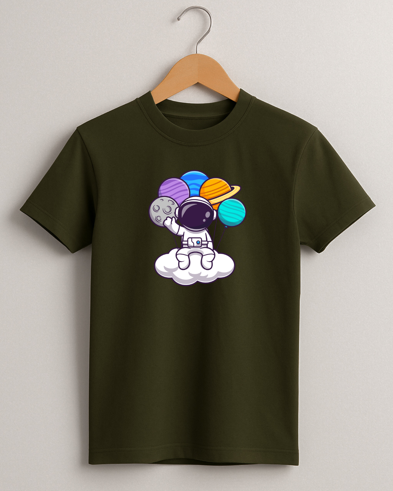 Kidaroo pure cotton boy's & girl's Space print casual T-shirt