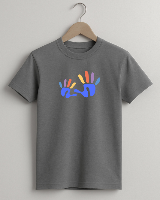 Kidaroo pure cotton boy's & girl's Hand print casual T-shirt