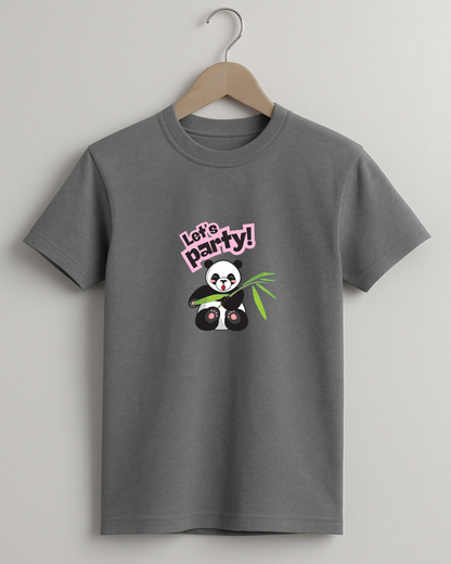 Misbis pure cotton boy's & girl's Panda print casual T-shirt