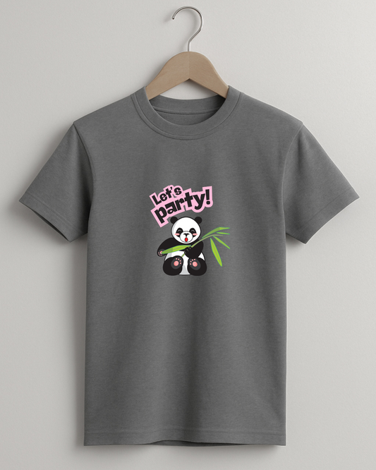 Misbis pure cotton boy's & girl's Panda print casual T-shirt