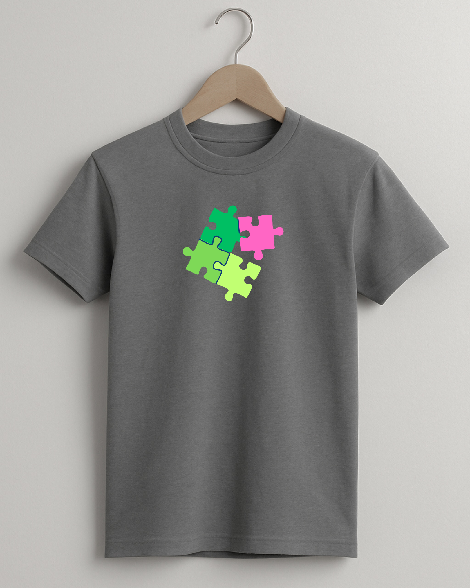 Kidaroo pure cotton boy's & girl's Puzzle print casual T-shirt