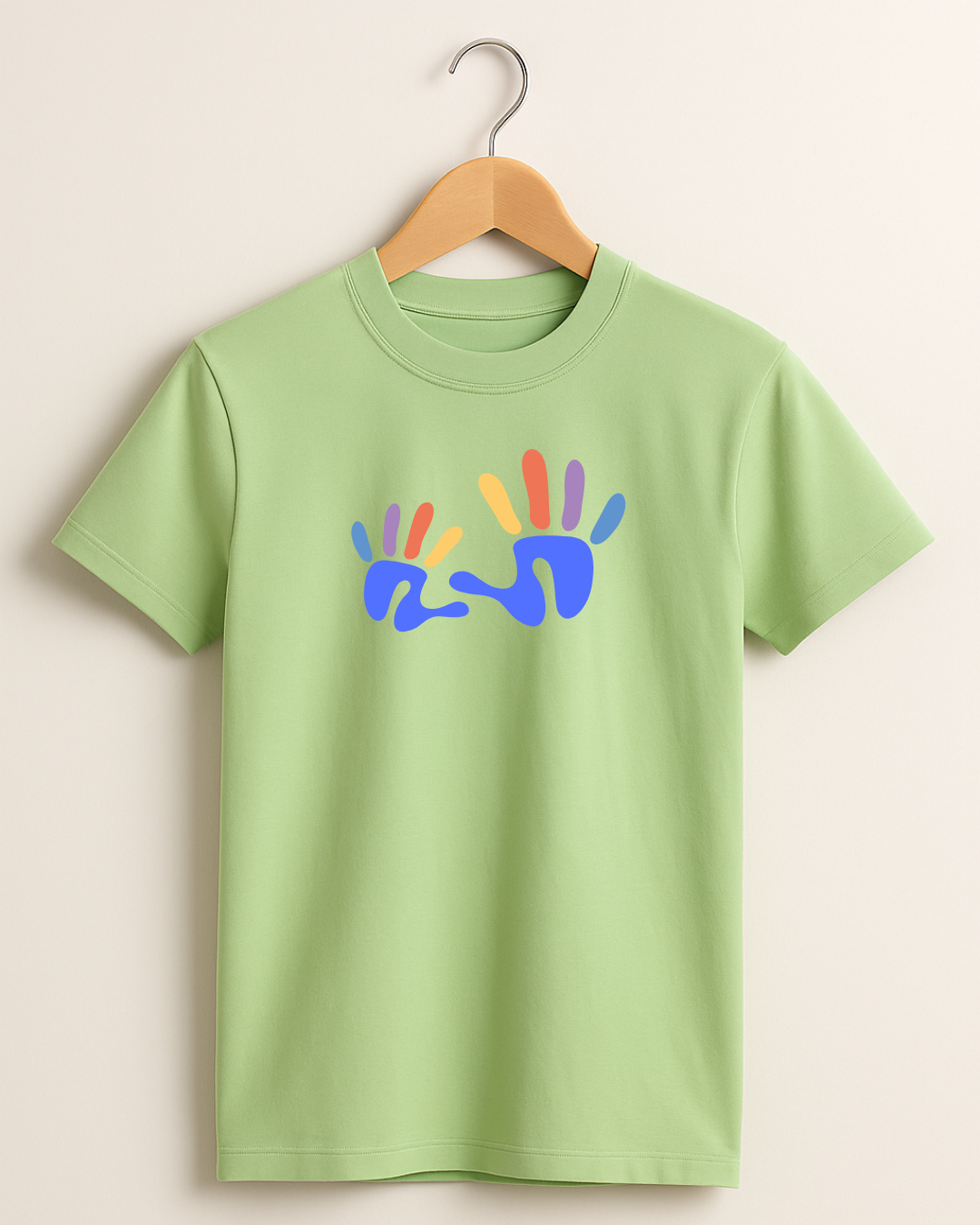 Kidaroo pure cotton boy's & girl's Hand print casual T-shirt