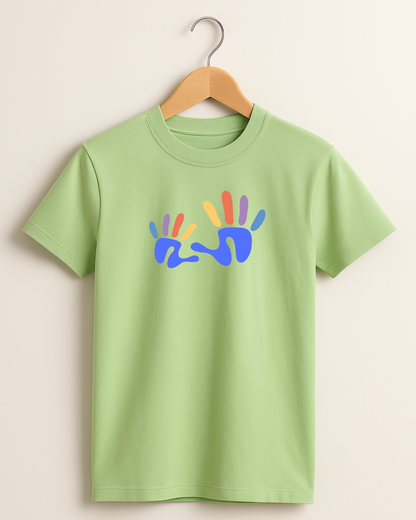 Kidaroo pure cotton boy's & girl's Hand print casual T-shirt