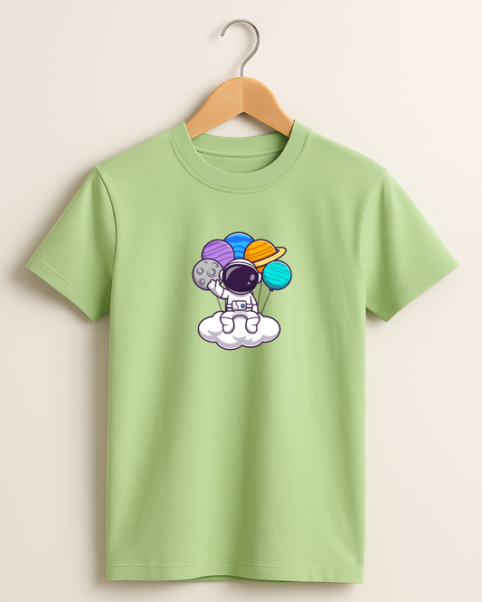 Kidaroo pure cotton boy's & girl's Space print casual T-shirt