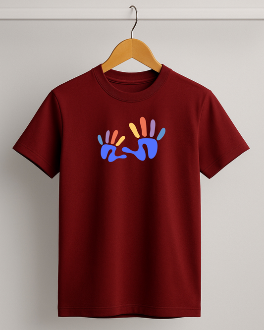 Kidaroo pure cotton boy's & girl's Hand print casual T-shirt