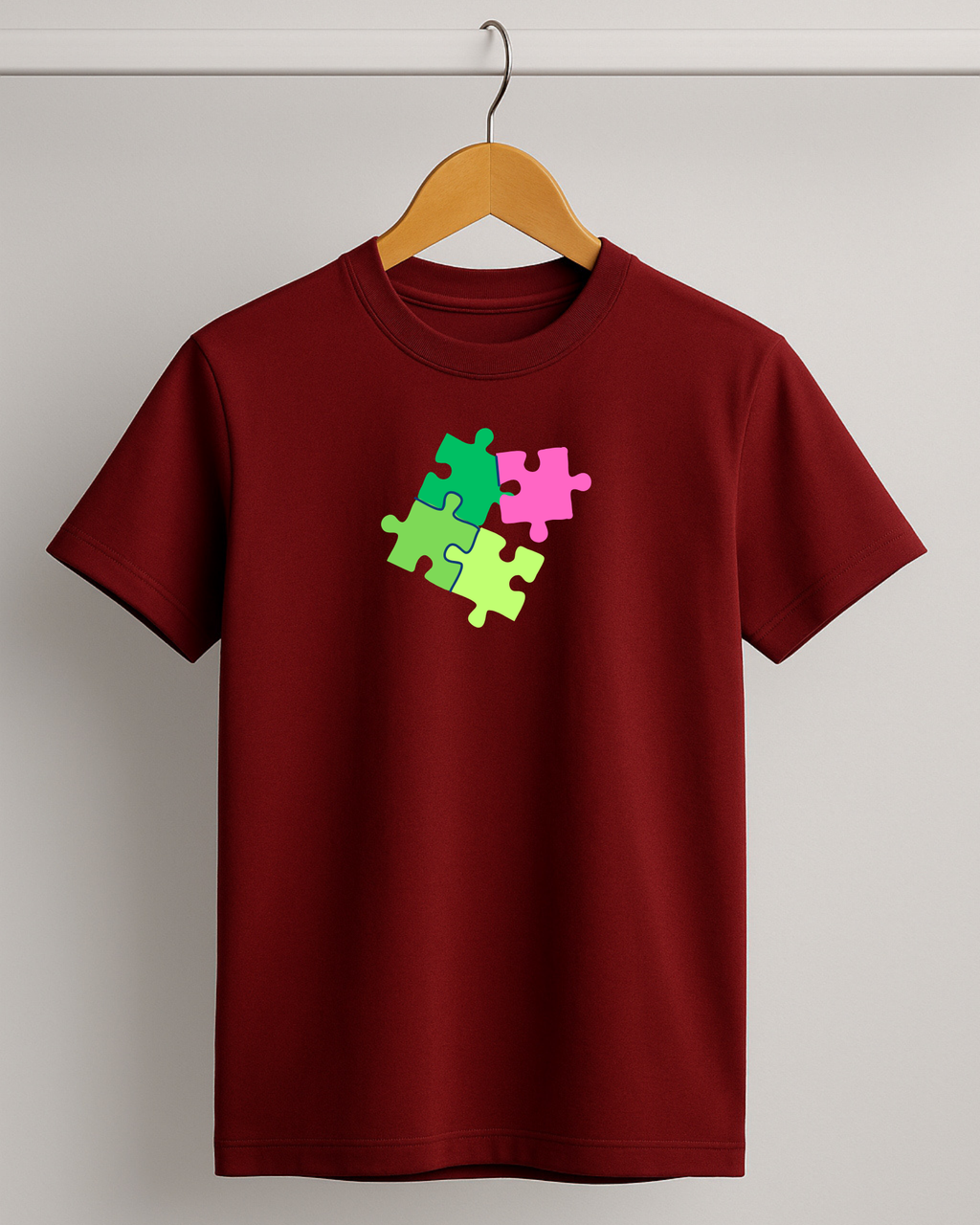 Kidaroo pure cotton boy's & girl's Puzzle print casual T-shirt