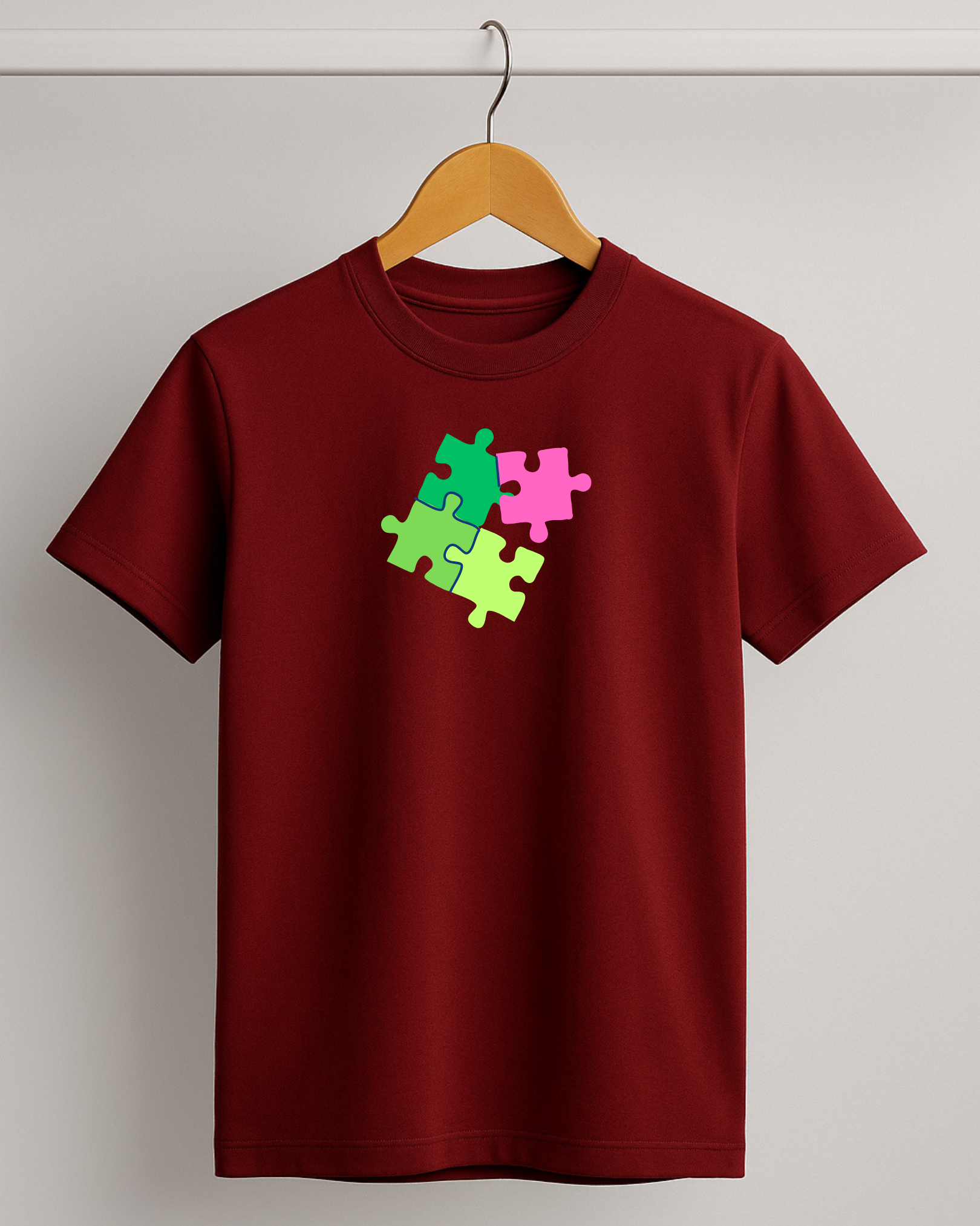 Kidaroo pure cotton boy's & girl's Puzzle print casual T-shirt