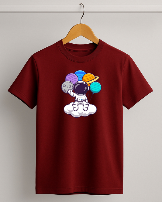 Kidaroo pure cotton boy's & girl's Space print casual T-shirt