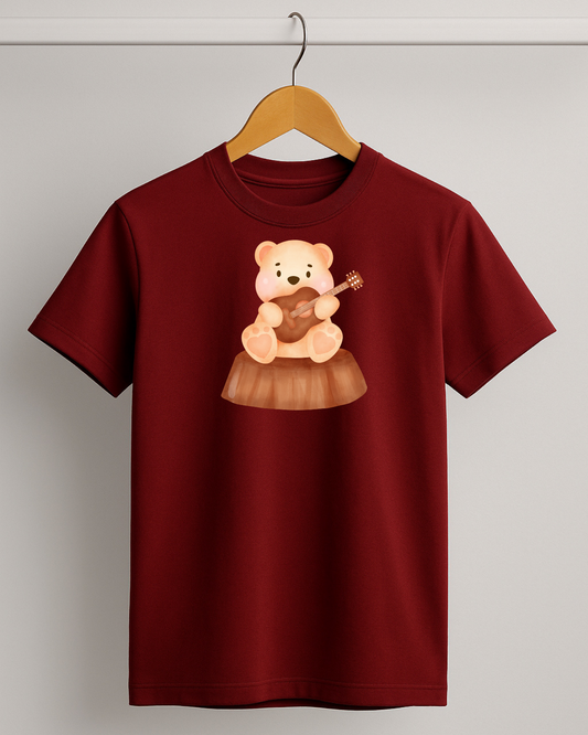 Kidaroo pure cotton boy's & girl's Teddy print casual T-shirt