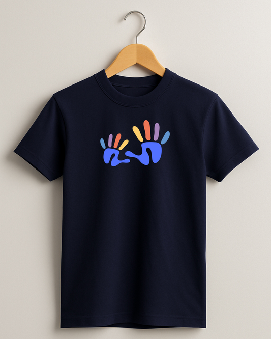 Kidaroo pure cotton boy's & girl's Hand print casual T-shirt