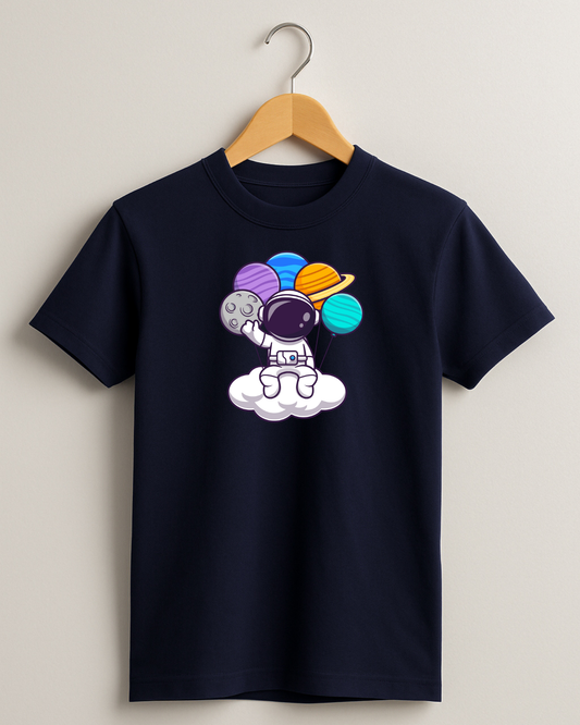 Kidaroo pure cotton boy's & girl's Space print casual T-shirt