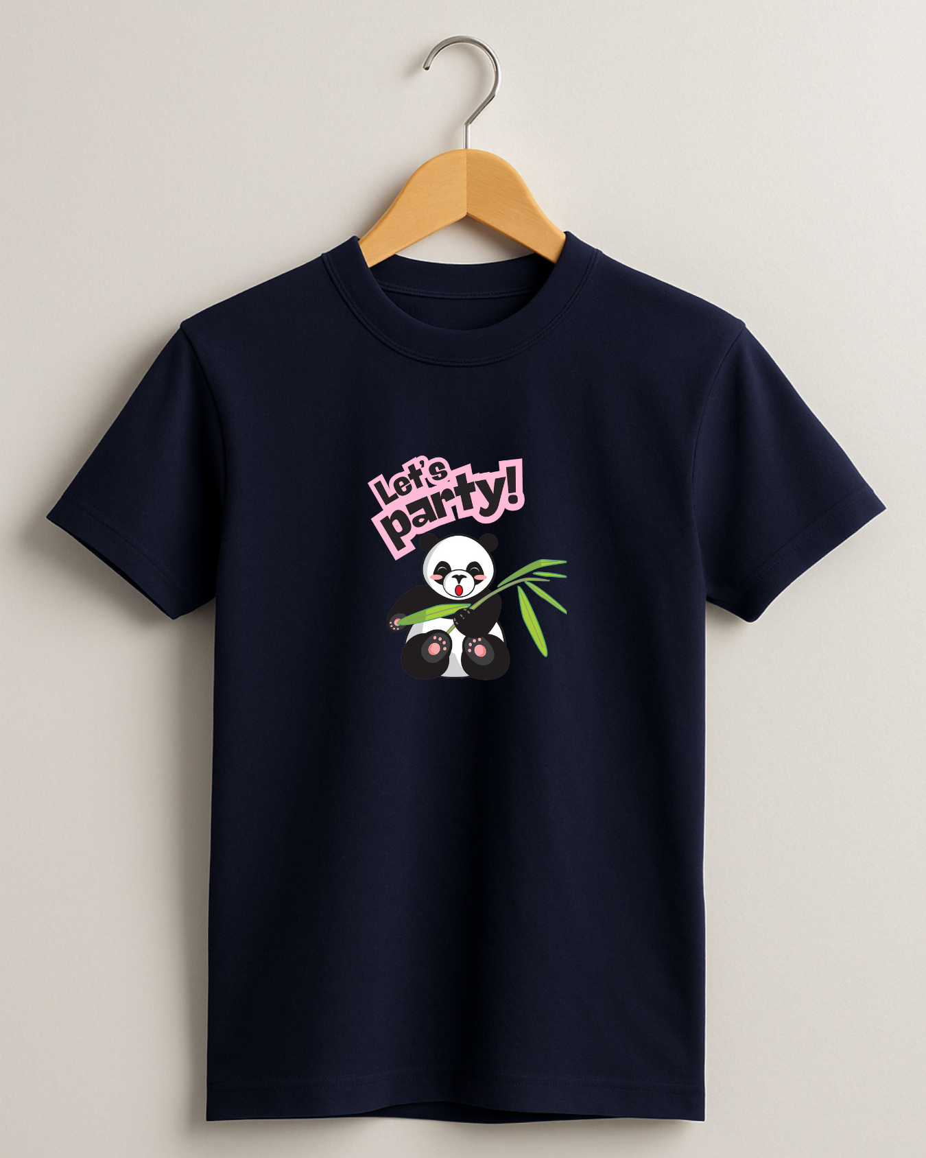 Misbis pure cotton boy's & girl's Panda print casual T-shirt