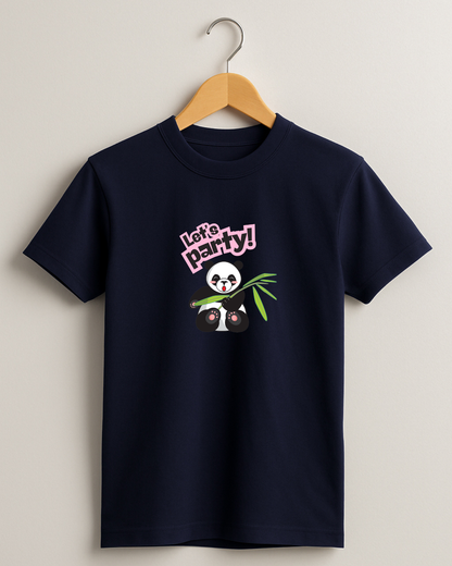 Misbis pure cotton boy's & girl's Panda print casual T-shirt