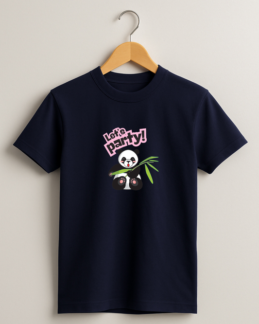 Misbis pure cotton boy's & girl's Panda print casual T-shirt