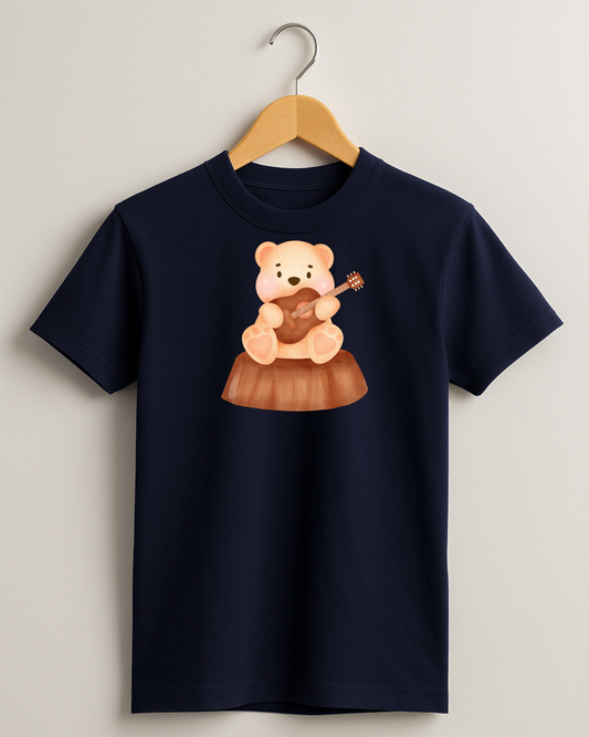 Kidaroo pure cotton boy's & girl's Teddy print casual T-shirt