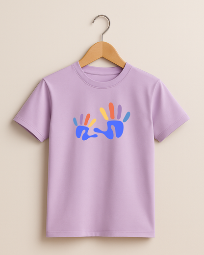 Kidaroo pure cotton boy's & girl's Hand print casual T-shirt