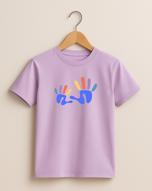 Kidaroo pure cotton boy's & girl's Hand print casual T-shirt