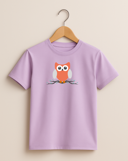 Kidaroo pure cotton boy's & girl's Owl print casual T-shirt