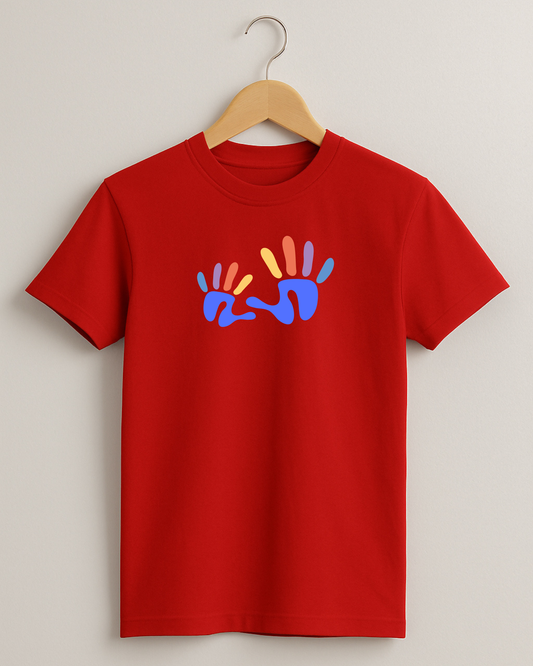 Kidaroo pure cotton boy's & girl's Hand print casual T-shirt