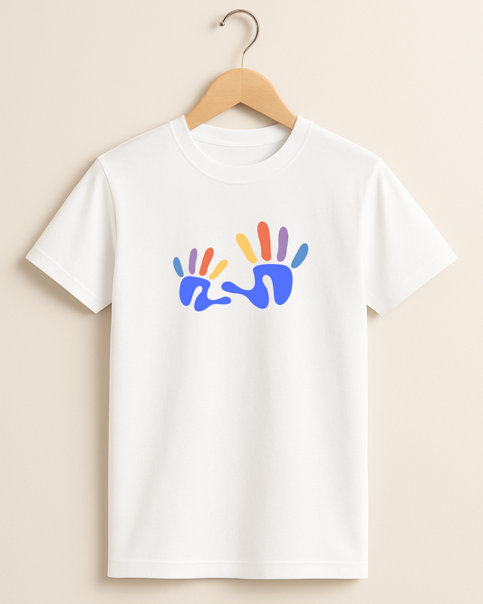Kidaroo pure cotton boy's & girl's Hand print casual T-shirt